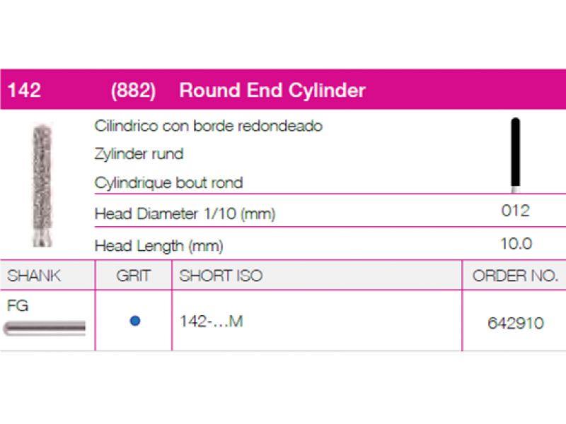Round End Cylinder 142-012 Round End Cylinder 